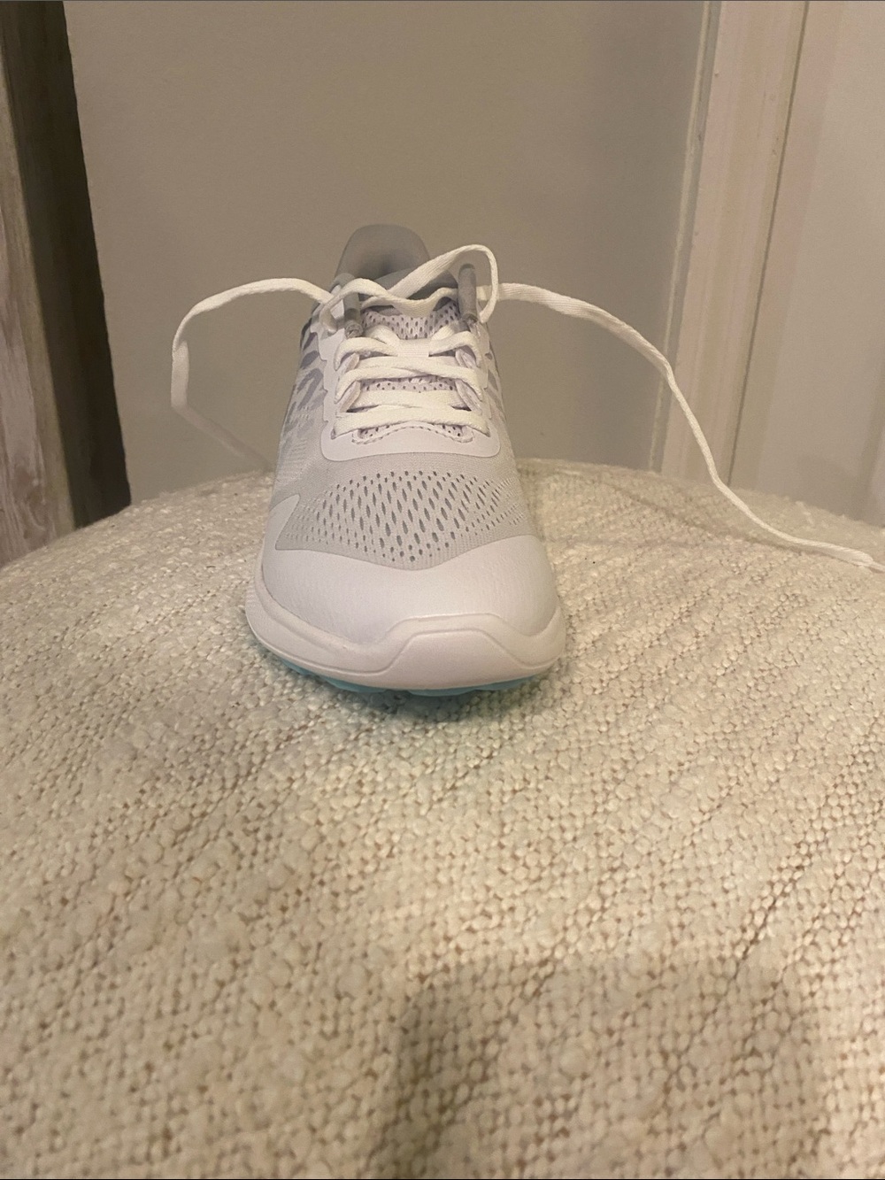 Foot Joy Flex White Leopard Ladies Spikeless Golf Shoe - Picture 11 of 14